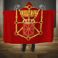 Navarre Flag Hooded Blanket Autonomous Community of Spain - Wonder Print Shop