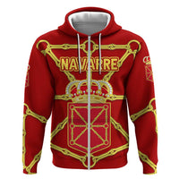 Navarre Flag Hoodie Autonomous Community of Spain - Wonder Print Shop