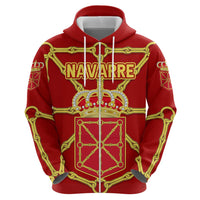 Navarre Flag Hoodie Autonomous Community of Spain - Wonder Print Shop