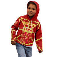 Navarre Flag Kid Hoodie Autonomous Community of Spain - Wonder Print Shop