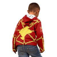 Navarre Flag Kid Hoodie Autonomous Community of Spain - Wonder Print Shop