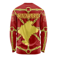 Navarre Flag Long Sleeve Shirt Autonomous Community of Spain - Wonder Print Shop