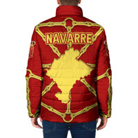 Navarre Flag Padded Jacket Autonomous Community of Spain - Wonder Print Shop