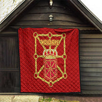 Navarre Flag Quilt Autonomous Community of Spain - Wonder Print Shop