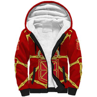Navarre Flag Sherpa Hoodie Autonomous Community of Spain - Wonder Print Shop