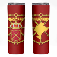 Navarre Flag Skinny Tumbler Autonomous Community of Spain - Wonder Print Shop