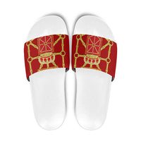 Navarre Flag Slide Sandals Autonomous Community of Spain - Wonder Print Shop