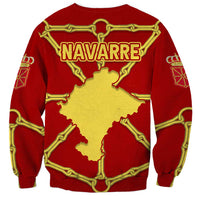 Navarre Flag Sweatshirt Autonomous Community of Spain - Wonder Print Shop
