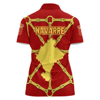 Navarre Flag Women Polo Shirt Autonomous Community of Spain - Wonder Print Shop