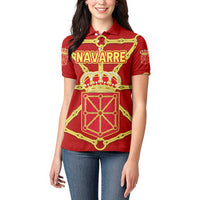 Navarre Flag Women Polo Shirt Autonomous Community of Spain - Wonder Print Shop
