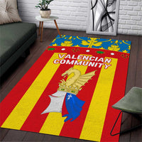 Valencian Community Flag Area Rug Autonomous Community of Spain - Wonder Print Shop