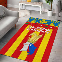 Valencian Community Flag Area Rug Autonomous Community of Spain - Wonder Print Shop
