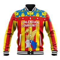 Valencian Community Flag Baseball Jacket Autonomous Community of Spain - Wonder Print Shop