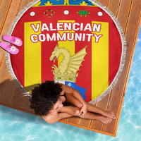 Valencian Community Flag Beach Blanket Autonomous Community of Spain - Wonder Print Shop