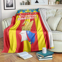 Valencian Community Flag Blanket Autonomous Community of Spain - Wonder Print Shop