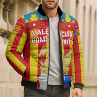 Valencian Community Flag Bomber Puffer Jacket Autonomous Community of Spain - Wonder Print Shop
