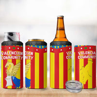 Valencian Community Flag 4 in 1 Can Cooler Tumbler Autonomous Community of Spain - Wonder Print Shop