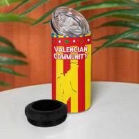 Valencian Community Flag 4 in 1 Can Cooler Tumbler Autonomous Community of Spain - Wonder Print Shop
