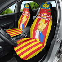 Valencian Community Flag Car Seat Cover Autonomous Community of Spain - Wonder Print Shop