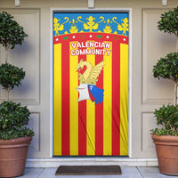 Valencian Community Flag Door Cover Autonomous Community of Spain - Wonder Print Shop