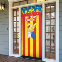 Valencian Community Flag Door Cover Autonomous Community of Spain - Wonder Print Shop