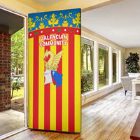 Valencian Community Flag Door Cover Autonomous Community of Spain - Wonder Print Shop
