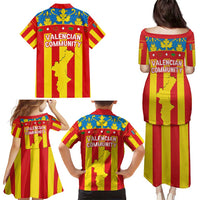 Valencian Community Flag Family Matching Puletasi and Hawaiian Shirt Autonomous Community of Spain - Wonder Print Shop