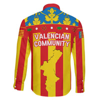 Valencian Community Flag Family Matching Short Sleeve Bodycon Dress and Hawaiian Shirt Autonomous Community of Spain - Wonder Print Shop