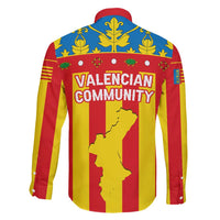 Valencian Community Flag Family Matching Summer Maxi Dress and Hawaiian Shirt Autonomous Community of Spain - Wonder Print Shop