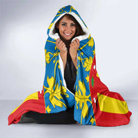 Valencian Community Flag Hooded Blanket Autonomous Community of Spain - Wonder Print Shop