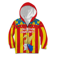 Valencian Community Flag Kid Hoodie Autonomous Community of Spain - Wonder Print Shop