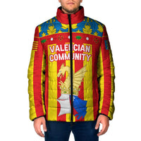 Valencian Community Flag Padded Jacket Autonomous Community of Spain - Wonder Print Shop
