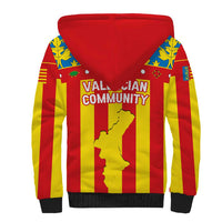 Valencian Community Flag Sherpa Hoodie Autonomous Community of Spain - Wonder Print Shop