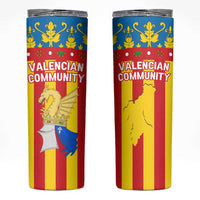 Valencian Community Flag Skinny Tumbler Autonomous Community of Spain - Wonder Print Shop