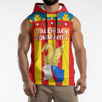 Valencian Community Flag Sleeveless Hoodie Autonomous Community of Spain - Wonder Print Shop