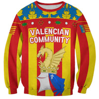 Valencian Community Flag Sweatshirt Autonomous Community of Spain - Wonder Print Shop