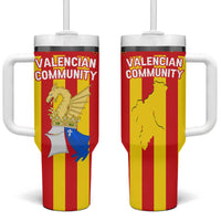 Valencian Community Flag Tumbler With Handle Autonomous Community of Spain - Wonder Print Shop