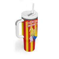 Valencian Community Flag Tumbler With Handle Autonomous Community of Spain - Wonder Print Shop