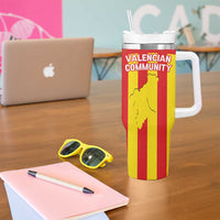 Valencian Community Flag Tumbler With Handle Autonomous Community of Spain - Wonder Print Shop