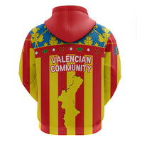 Valencian Community Flag Zip Hoodie Autonomous Community of Spain - Wonder Print Shop