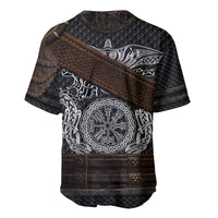 Viking Armor Baseball Jersey Vegvisir With Silver Chain Link - Wonder Print Shop