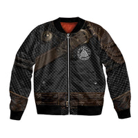 Viking Armor Bomber Jacket Vegvisir With Silver Chain Link - Wonder Print Shop