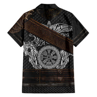 Viking Armor Family Matching Summer Maxi Dress and Hawaiian Shirt Vegvisir With Silver Chain Link - Wonder Print Shop