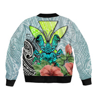 Polynesian Hawaii Bomber Jacket Kanaka with Crab Tribal tattoo - Wonder Print Shop