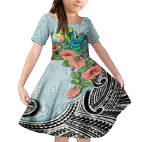 Polynesian Hawaii Family Matching Mermaid Dress and Hawaiian Shirt Kanaka with Crab Tribal tattoo - Wonder Print Shop