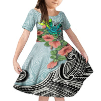Polynesian Hawaii Family Matching Puletasi Dress and Hawaiian Shirt Kanaka with Crab Tribal tattoo - Wonder Print Shop