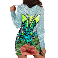 Polynesian Hawaii Hoodie Dress Kanaka with Crab Tribal tattoo - Wonder Print Shop
