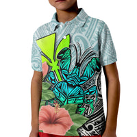 Polynesian Hawaii Kid Polo Shirt Kanaka with Crab Tribal tattoo - Wonder Print Shop