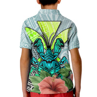 Polynesian Hawaii Kid Polo Shirt Kanaka with Crab Tribal tattoo - Wonder Print Shop