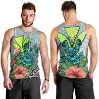 Polynesian Hawaii Men Tank Top Kanaka with Crab Tribal tattoo - Wonder Print Shop
